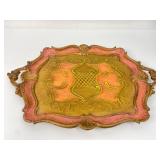 Mid Century Italian Florentine Serving Tray
