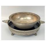 Eales 1779 Silverplate Bowl & Galleried Tray