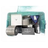 Empty Branded Boxes in Tub