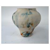 5.5ï¿½ï¿½ tall Nemadji Pottery Marbled Vase USA