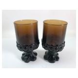 Franciscan Madeira Smoke Brown Water Goblets