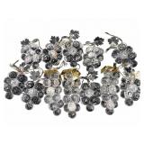Crystal Grape Clusters Ornaments