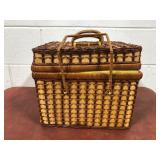 Wicker Picnic Basket With Accessories