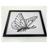Framed Butterfly Silhouette Wall Art