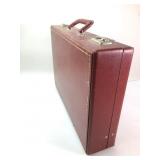 Red Leather Briefcase With Keys