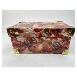 Decorative Storage Box With Gold Accents