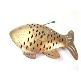 Vintage 24ï¿½ï¿½ Metal Fish Candle Holder