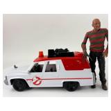 Ghostbusters Ecto-1 & Freddy Krueger Figures