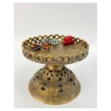 Costume Jewelry & Brass Stand