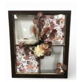 Floral Decor On Repurposed Window Frame