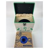 Platter-Pak Record Holder With 45 RPM Records