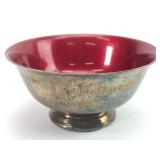 Reed & Barton Red Enamel Bowl By John Prip