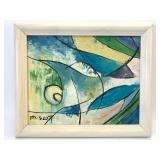 Signed MCM Original Abstract Oil Painting
