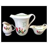 Vtg Steubenville Horizon 3pc Coffee Set