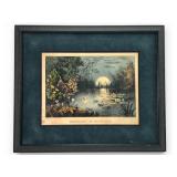 Currier & Ives Moonlight In Fairyland Print