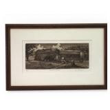 James A. Skvarch Business In The Back Etching