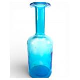 MCM Otto Brauer For Holmegaard Aqua Glass Vase