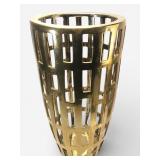 Ronnan Style Gold Ceramic Floor Vase
