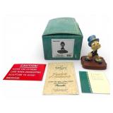 Disney Jiminy Cricket Figurine 1993 COA