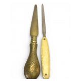 2 Vtg Letter Openers From China & Germany