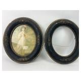 Victorian Gesso Frames With Portrait Prints
