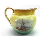 Early 20th Century Saxony Hand Painted Pitcher