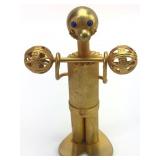 Made In Italy Gold Tone Weightlifter Pen