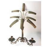 Palm Beach Brass Palm Tree Wall Sconce
