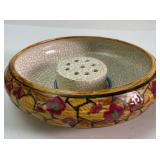 Handcrafted Floral Ikebana Vase With Kenzan