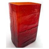 Christer Sjogren For Lindshammar Art Glass Vase