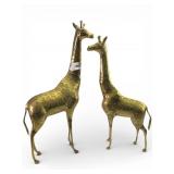 Brass Giraffe Figures