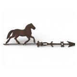 Vtg Horse Arrow Lightning Rod Weathervane