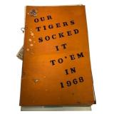 Vtg 1968 Detroit Tigers Handmade Scrapbook