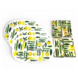 Rare 4 Vtg Vera Neumann Placemats & Napkins Set