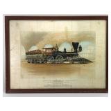 General Railroad Print In Wood Frame
