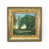 Vtg Dance Of The Nymphs Framed Print 7.25 x 7.25