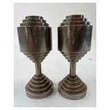 Art Deco Industrial S&P Shakers 3.5ï¿½ï¿½ Tall