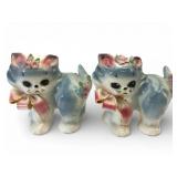 Rare Vtg Josef Originals Puff & Fluff Shakers