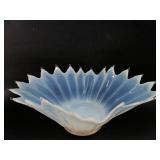 Vtg Fostoria Heirloom Opalescent Centerpiece Bowl