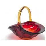 Vtg Indiana Tiara Sunset Constellation Glass Baske