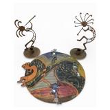 Bronzed Kokopelli Candle Holders & Barbara Lane Co