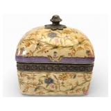Antique Chinese Porcelain Casket Box