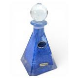 Vtg Murano Lavorazione Arte Blue Ombre Glass Perfu