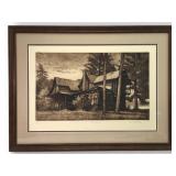 J. Skvarch Signed Etching Off Season 24.25ï¿½18