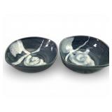 Christopher Bragg Pair Of Pottery Bowls