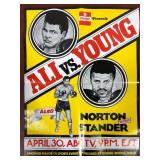 Ali Vs. Young Boxing Poster 25ï¿½ x 19ï¿½