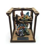 Barcino Designs Mosaic Cat In Wooden Frame