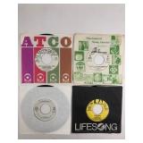 8 Assorted Promotional Not For Sale 45 RPM Records