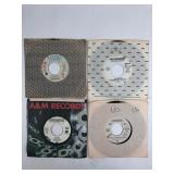 8 Assorted Promotional Not For Sale 45 RPM Records
