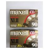 Maxell XLII Audio Cassette Tape 10pc Boxes